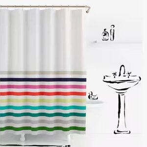 KATE SPADE ♠️ Classic Stripe Shower Curtain